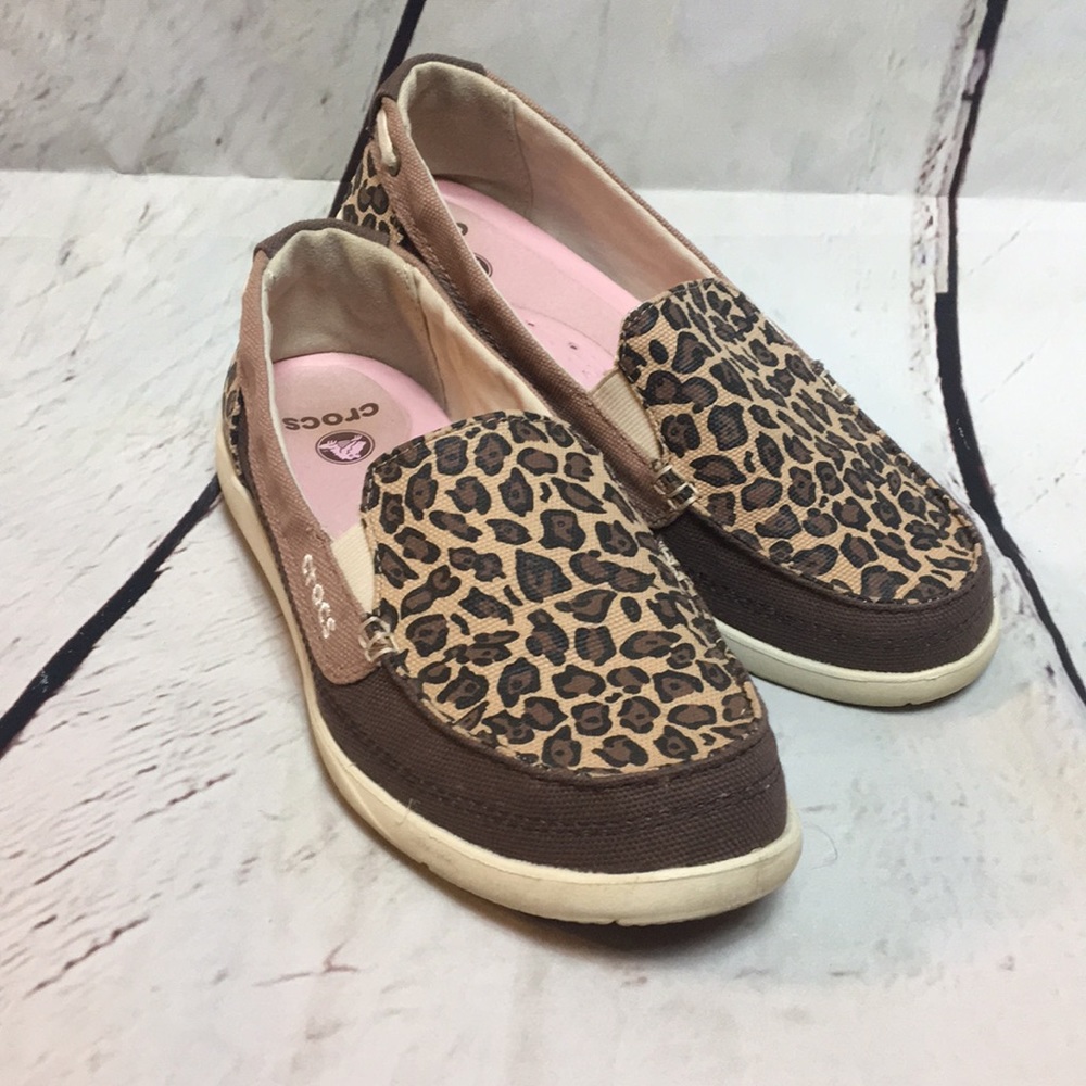 Leopard Crocs Slide sneakers